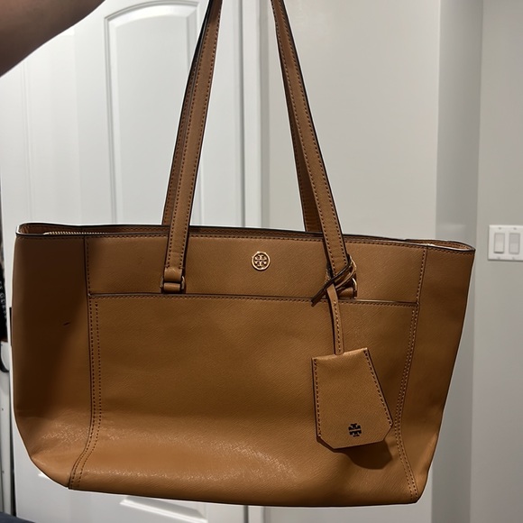 Tory Burch Handbags - Tory Burch Large Parker Tote - Women | Color: Beige |